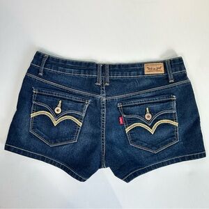 Levi’s Denim Shorts Misses Size 9 (Juniors) Dark Blue “Shorty Shorts”